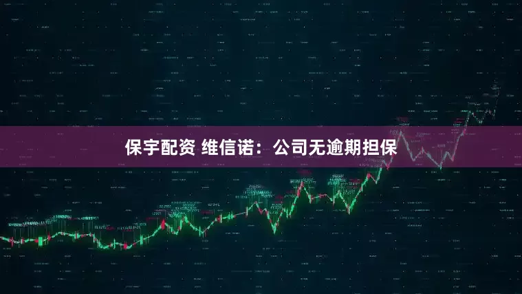 保宇配资 维信诺：公司无逾期担保